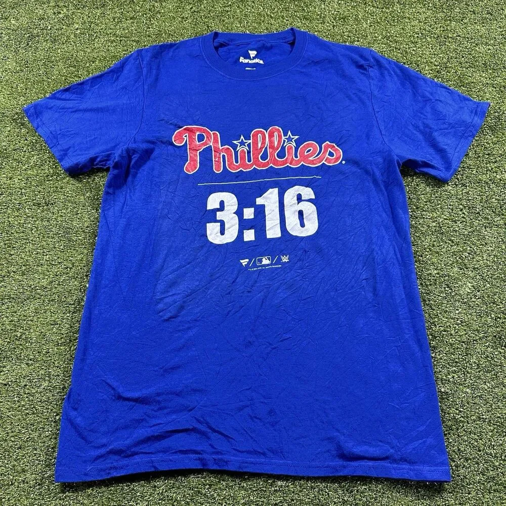 Phillies Tee Shirt By FANATICS SIZE MENS S Short Sleeve NWOT